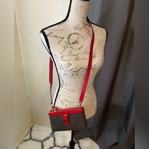 Michael Kors Signature Tab Double Zip Phone Crossbody